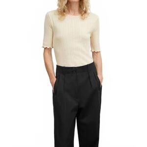 NEW SKALL STUDIO edie short sleeve tee in light beige